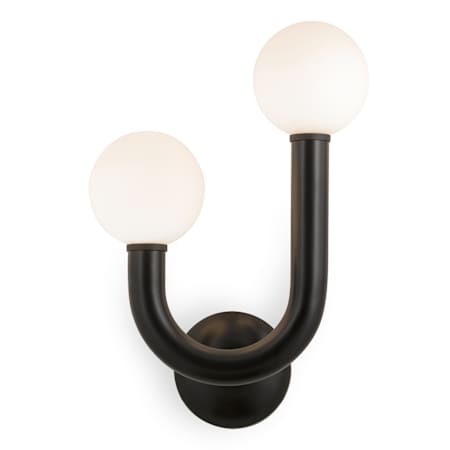Regina Andrew Happy 2 Light 17" Tall LED Outdoor Wall Sconce Black