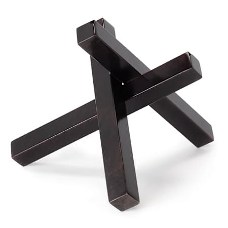 Regina Andrew Intersecting 12.75" Wide Sculpture Black Zinc