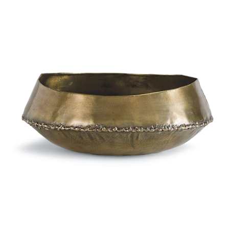 Regina Andrew Bedouin 12.25" Wide Bowl Large Natural Brass