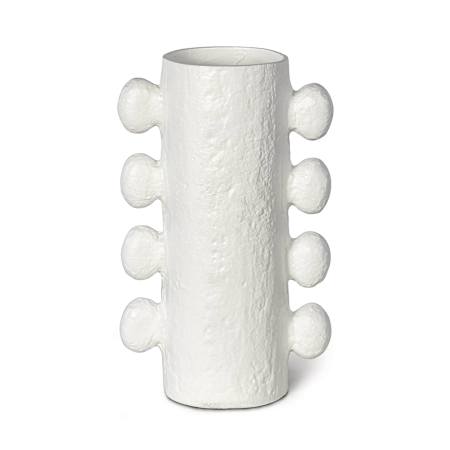 Regina Andrew Sanya 8.75" Wide Metal Vase Large White