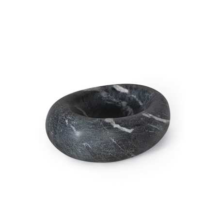 Regina Andrew Lagoon 7" Wide Marble Bowl Black