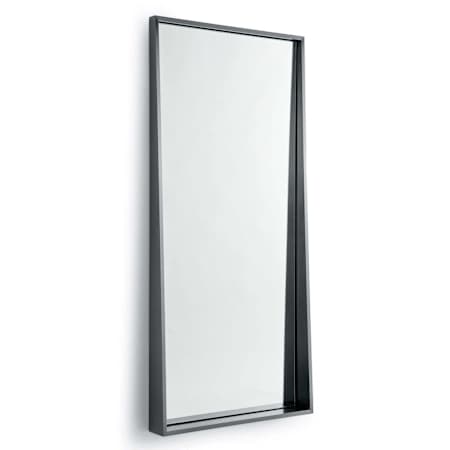 Regina Andrew Gunner 28"W x 60"H Rectangular Flat Stainless Steel Framed Accent Mirror Blackened Steel