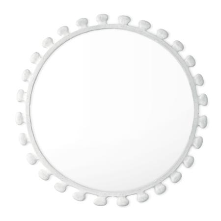Regina Andrew Sanya 32" Diameter Circular Flat Aluminum Framed Accent Mirror White