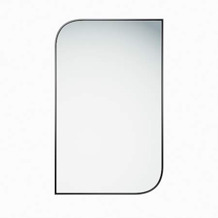 Regina Andrew Modern Glamour 26"W x 42"H Rectangular Flat Stainless Steel Framed Accent Mirror Blackened Steel
