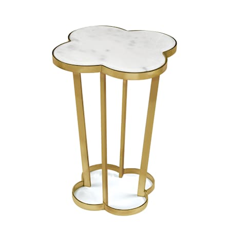 Regina Andrew Clover 19" Wide Steel Table Natural Brass