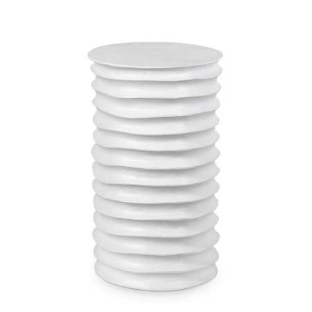 Regina Andrew Nabu 13" Wide Aluminum Table White