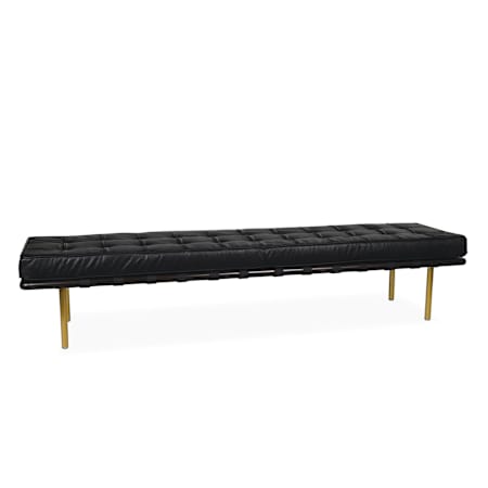 Regina Andrew Tufted 78" Wide Bench Black