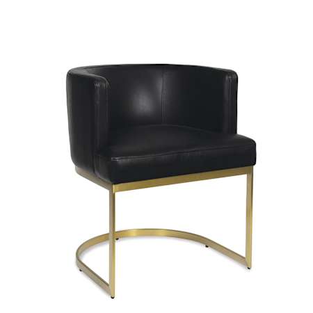 Regina Andrew Owen 23.5" Leather Dining Chair Black
