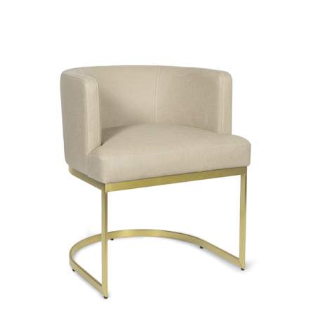 Regina Andrew Owen 23.5" Leather Dining Chair Cappuccino