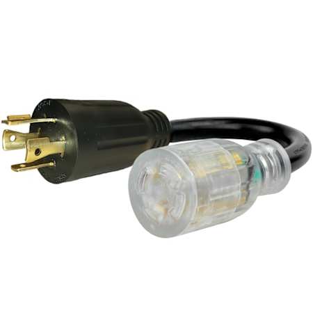 Reliance Controls 6" 20-Amp L14-20P (Male) to 30-Amp L14-30C (Female) Power Cord Adapter N/A