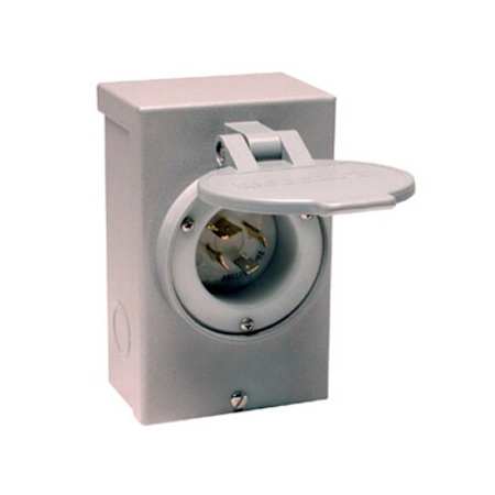 Reliance Controls 20-Amp Power Inlet Box with Flip-Lid N/A