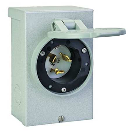 Reliance Controls 50-Amp Power Inlet Box with Flip-Lid N/A