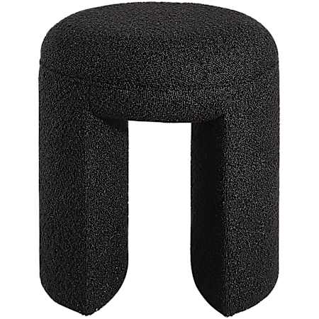 Ren Wil Amrah 14" Wide Stool Black