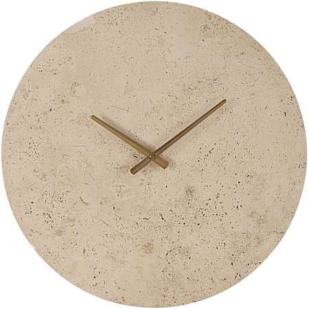 Ren Wil 22" Fusion Stone Analog Wall Mounted Clock Natural