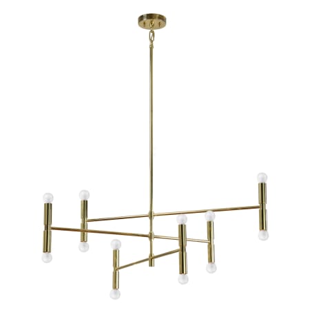 Ren Wil Axis 12 Light 43" Wide Chandelier Gold