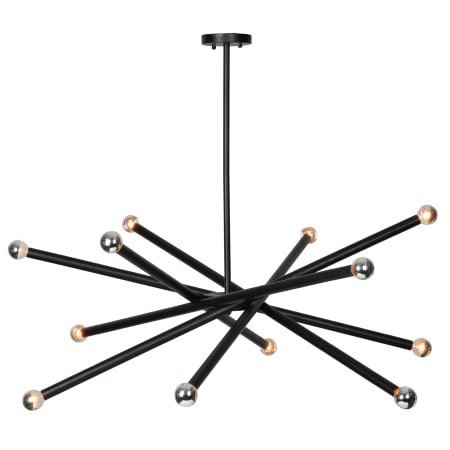 Ren Wil Clemente 12 Light 40" Wide Chandelier Matte Black