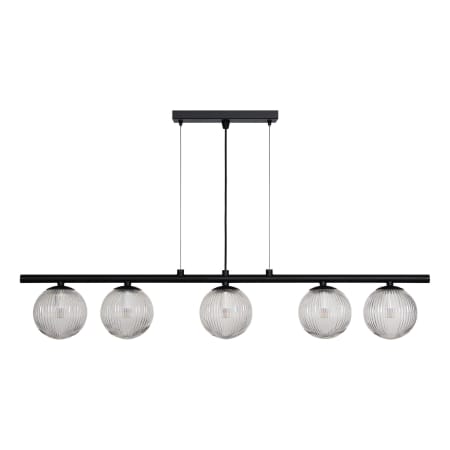 Ren Wil Chandra 5 Light 46" Wide LED Chandelier Matte Black