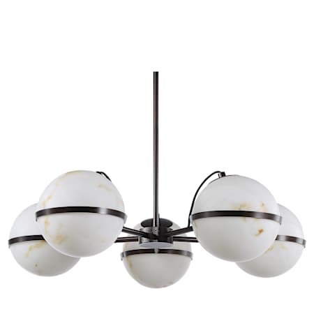 Ren Wil Roca 5 Light 36" Wide Multi Light Pendant Dark Antique Bronze