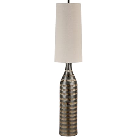Ren Wil Crake 2 Light 67" Tall Column Floor Lamp Dark Brown