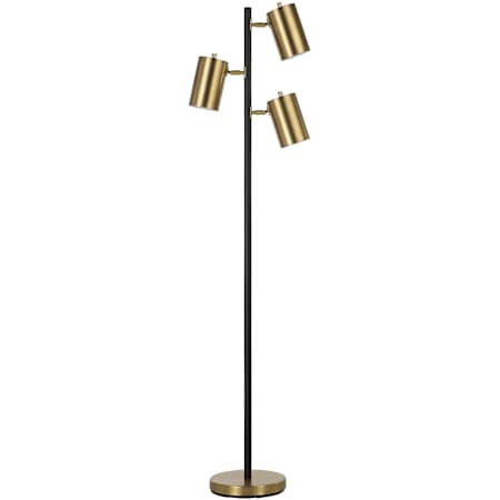 Ren Wil Meandros 3 Light 64" Tall Tree Floor Lamp Matte Black