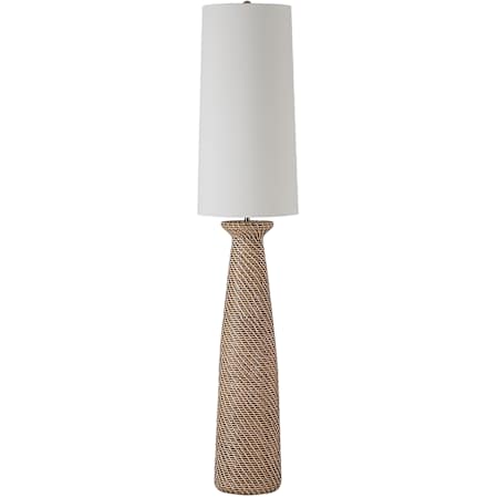 Ren Wil Nathalie 2 Light 67" Tall Column Floor Lamp Cream / White Wash