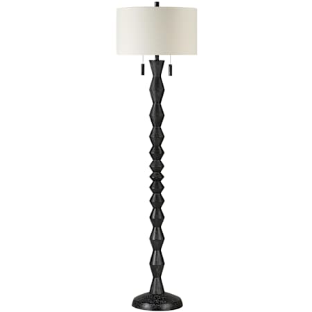 Ren Wil Phyllis 2 Light 76" Tall Torchiere Floor Lamp Matte Black Washed