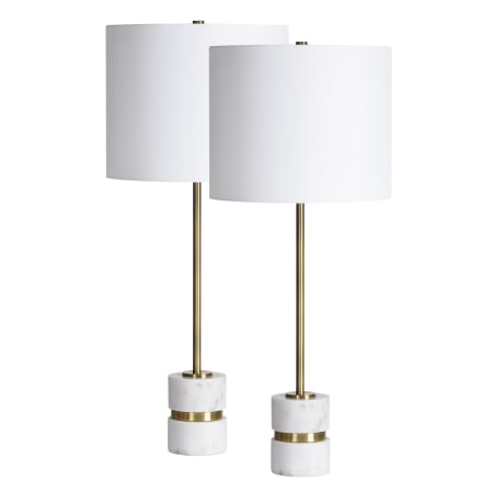 Ren Wil Talulla 2 Light 29" Tall LED Buffet Lamp Sets Antique Brushed Brass