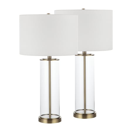 Ren Wil Saco 28" Tall LED Buffet Lamp -Set of 2 Clear