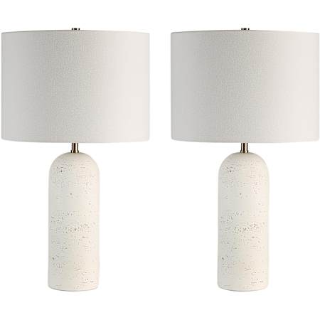 Ren Wil Dorato 2 Light 25" Tall LED Buffet Table Lamp - Set Of Two Off-White