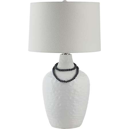 Ren Wil Naranja 30" Tall Vase Table Lamp Textured White