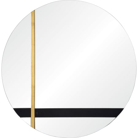 Ren Wil Gavin 30" Diameter Circular Frameless Bathroom Mirror Silver / Black Tint / Gold Leaf