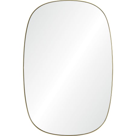 Ren Wil Gallegos 24" W x 36" H Rectangular Accent Mirror Brushed Brass