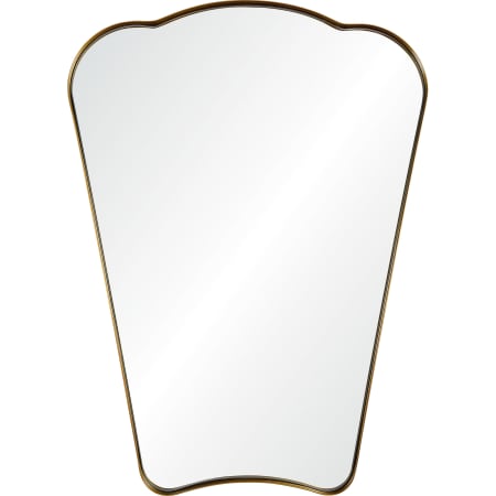 Ren Wil Indah 30" W x 40" H Arched Bathroom Mirror Antique Brass