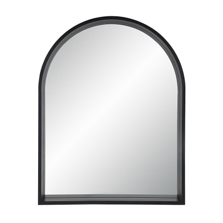 Ren Wil Cove 36" W x 46" H Arched Wood Framed Bathroom Mirror Matte Black
