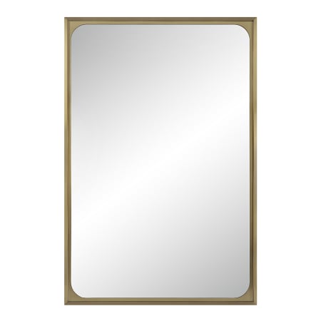 Ren Wil Sati 24" W x 36" H Rectangular Steel Framed Bathroom Mirror Burnished Brass