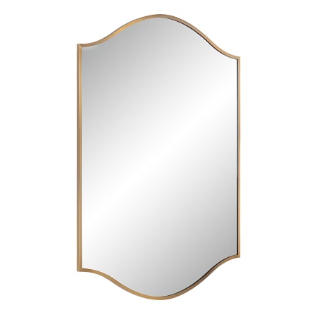 Ren Wil Florianne 24" W x 36" H Arched Steel Framed Bathroom Mirror Champagne