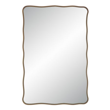 Ren Wil Basel 24" W x 36" H Specialty Framed Bathroom Mirror Dark Antique Brushed Brass
