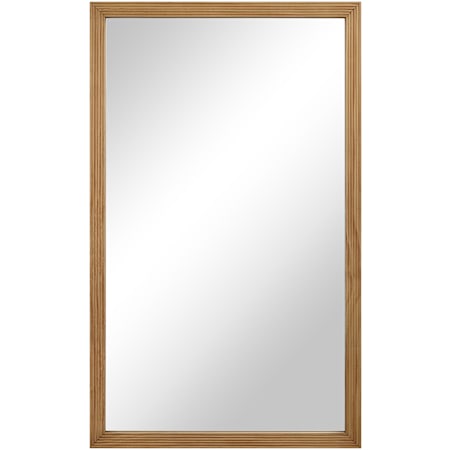 Ren Wil Salia 24"W x 40"H Rectangular Flat Wood Framed Accent Mirror Natural