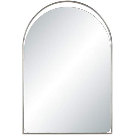 Ren Wil Mentha 20"W x 30"H Arched Flat Iron Framed and Wall Mount Accent Mirror Antique Nickel