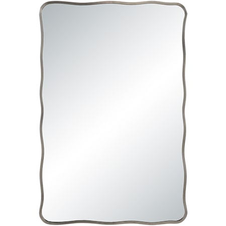 Ren Wil Balsa 24"W x 35-15/16"H Rectangular Flat Iron Framed and Wall Mount Accent Mirror Antique Nickel