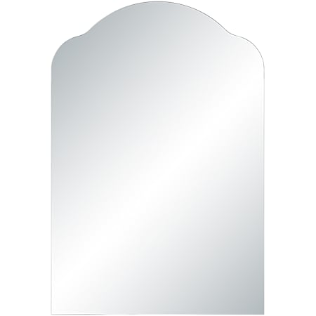 Ren Wil Erica 30-1/4"W x 44-1/4"H Arched Flat Glass Frameless and Wall Mount Accent Mirror Clear
