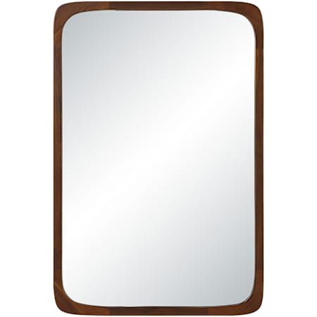 Ren Wil Sisley 24"W x 36"H Rectangular Flat Wood Framed and Wall Mount Accent Mirror Walnut
