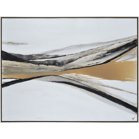 Ren Wil Webber 48" x 36" Framed Abstract Painting Black