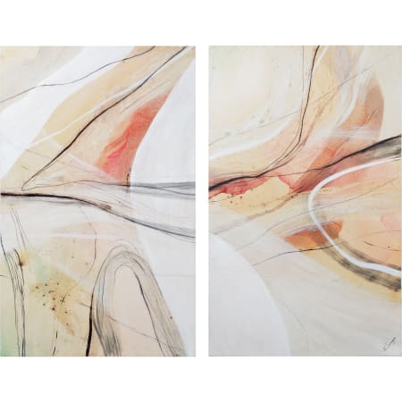 Ren Wil Curiosity 48" x 30" Frameless Abstract Painting - Set of 2 Multiple