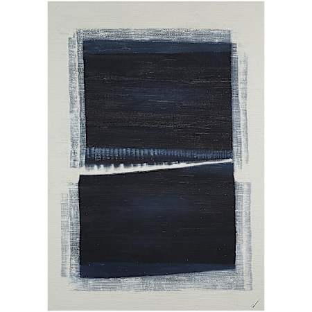 Ren Wil Ibiza 62" x 44" Frameless Abstract Painting Blue