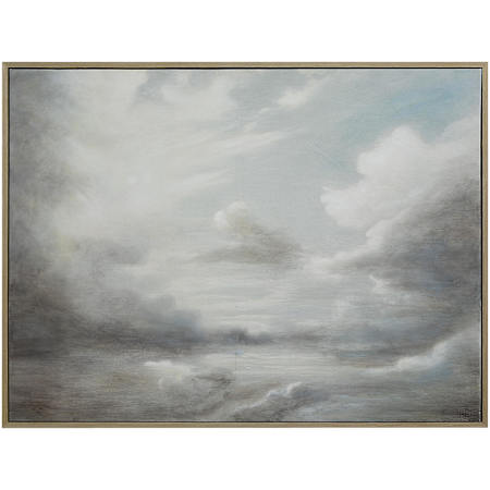 Ren Wil Anse 36" x 48" Framed Landscapes Painting White
