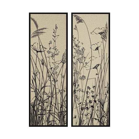 Ren Wil Karolina 15" Wide Canvas Wall Art Black / Taupe