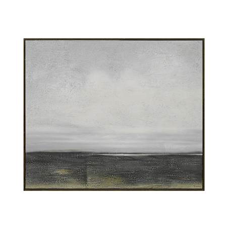 Ren Wil Cielo 60" Wide Canvas Wall Art Grey / Charcoal