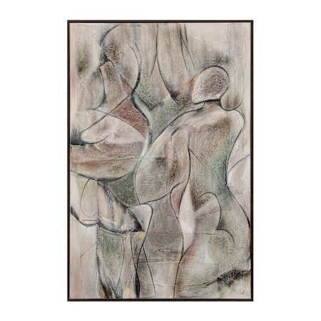 Ren Wil Alloy 40" Wide Canvas Wall Art Green / Brown / Taupe