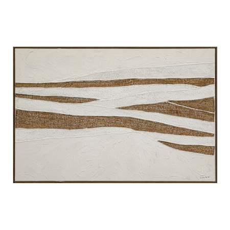 Ren Wil Muralis 60" Wide Canvas Wall Art Off White / Brown